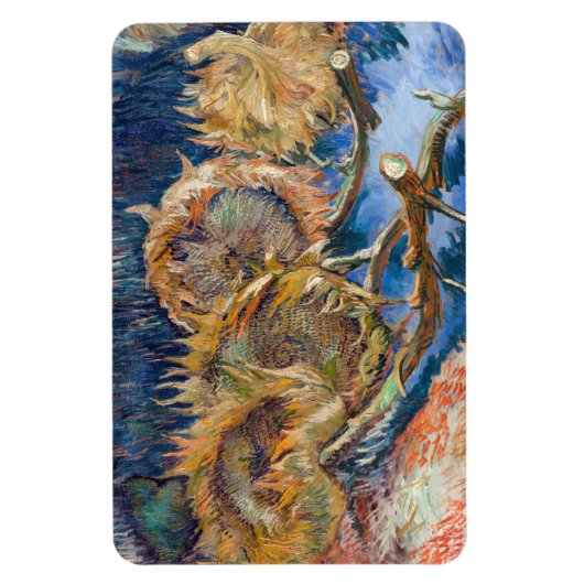 Vincent van Gogh - Four Cut Sunflower Magneet (Verticaal)