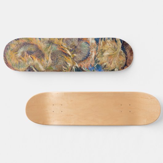 Vincent van Gogh - Four Cut Sunflower Persoonlijk Skateboard (Horizontaal)