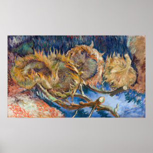 Vincent van Gogh - Four Cut Sunflower Poster