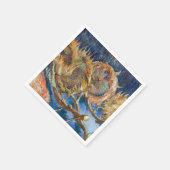 Vincent van Gogh - Four Cut Sunflower Servet (Hoek)