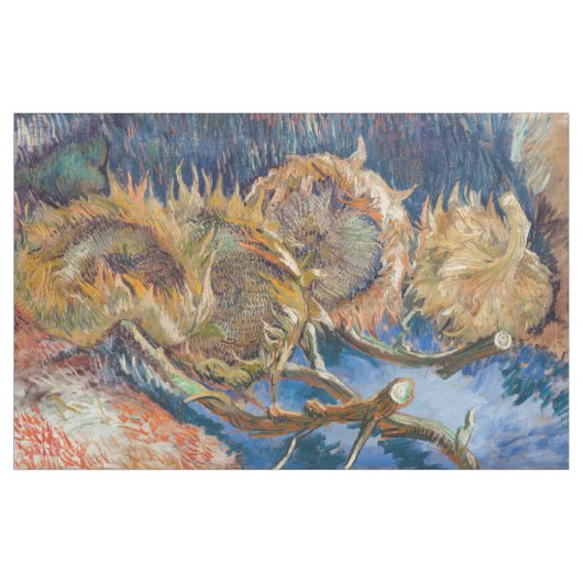 Vincent van Gogh - Four Cut Sunflower Stof (Yard (91,4 cm))