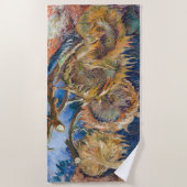 Vincent van Gogh - Four Cut Sunflower Strandlaken (Voorkant)