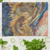 Vincent van Gogh - Four Cut Sunflower Theedoek (Gevouwen)