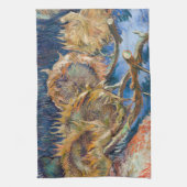Vincent van Gogh - Four Cut Sunflower Theedoek (Verticaal)