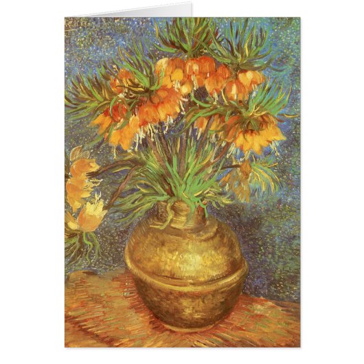Vincent van Gogh - Fritillairen in een koperen vaa (Voorkant)