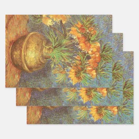 Vincent van Gogh - Fritillairen in een koperen vaa Inpakpapier Vel (Set)