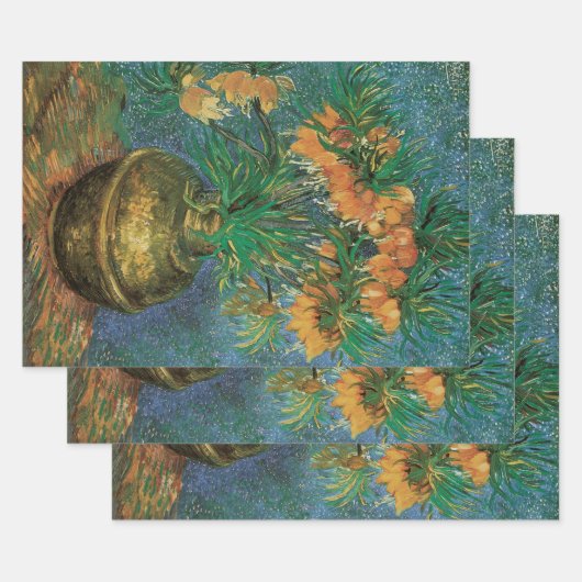 Vincent van Gogh - Fritillairen in een koperen vaa Inpakpapier Vel (Set)