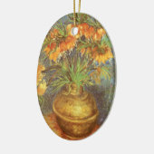 Vincent van Gogh - Fritillairen in een koperen vaa Keramisch Ornament (Links)