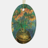 Vincent van Gogh - Fritillairen in een koperen vaa Keramisch Ornament (Links)