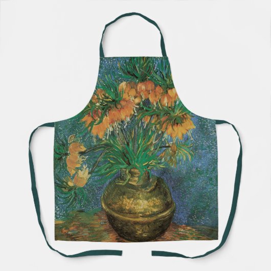 Vincent van Gogh - Fritillairen in een koperen vaa Schort (Voorkant)