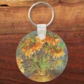 Vincent van Gogh - Fritillairen in een koperen vaa Sleutelhanger (Voorkant)