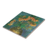 Vincent van Gogh - Fritillairen in een koperen vaa Tegeltje (Zijkant)