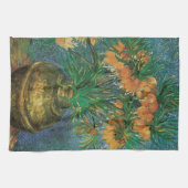 Vincent van Gogh - Fritillairen in een koperen vaa Theedoek (Horizontaal)