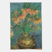 Vincent van Gogh - Fritillairen in een koperen vaa Theedoek (Verticaal)