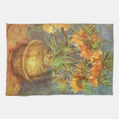 Vincent van Gogh - Fritillairen in een koperen vaa Theedoek (Horizontaal)