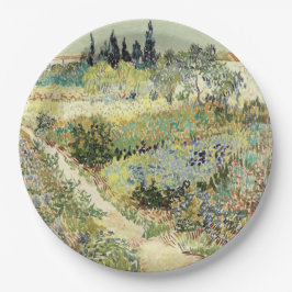 Vincent Van Gogh Garden at Arles Papieren Bordje