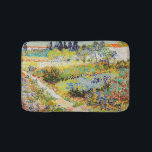 Vincent van Gogh - Garden in Arles Badmat<br><div class="desc">Tuin in Arles / Drijvende tuin met pad / Jardin a Arles - Vincent van Gogh,  1888</div>