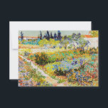 Vincent van Gogh - Garden in Arles Bedankkaart<br><div class="desc">Tuin in Arles / Drijvende tuin met pad / Jardin a Arles - Vincent van Gogh, 1888</div>