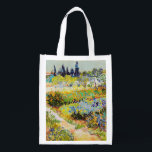Vincent van Gogh - Garden in Arles Boodschappentas<br><div class="desc">Tuin in Arles / Drijvende tuin met pad / Jardin a Arles - Vincent van Gogh,  1888</div>