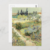 Vincent Van Gogh Garden in Arles Briefkaart (Voorkant / Achterkant)
