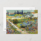 Vincent van Gogh Garden in Arles Briefkaart (Voorkant / Achterkant)
