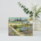 Vincent van Gogh Garden in Arles Briefkaart (Staand voorkant)