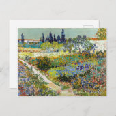 Vincent van Gogh Garden in Arles Briefkaart (Voorkant / Achterkant)