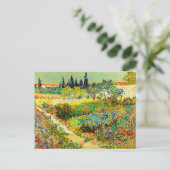 Vincent Van Gogh Garden in Arles Briefkaart (Staand voorkant)