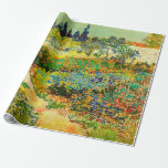 Vincent Van Gogh Garden in Arles Cadeaupapier<br><div class="desc">Vincent Van Gogh Garden in Arles Wrapping Paper</div>