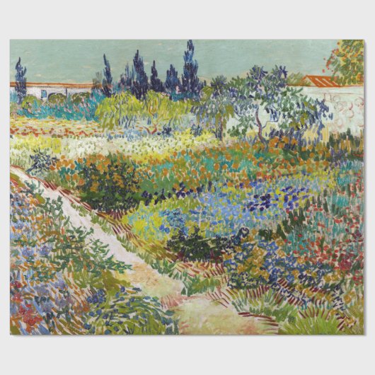 Vincent van Gogh Garden in Arles Cadeaupapier (Vlak)