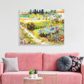 Vincent van Gogh - Garden in Arles Canvas Afdruk (Insitu (Woonkamer))