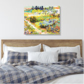 Vincent van Gogh - Garden in Arles Canvas Afdruk (Insitu (Slaapkamer))