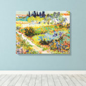 Vincent van Gogh - Garden in Arles Canvas Afdruk (Insitu (Houten vloer))