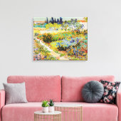 Vincent van Gogh - Garden in Arles Canvas Afdruk (Insitu (Woonkamer))
