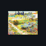 Vincent van Gogh - Garden in Arles Canvas Afdruk<br><div class="desc">Tuin in Arles / Drijvende tuin met pad / Jardin a Arles - Vincent van Gogh,  1888</div>
