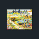 Vincent van Gogh - Garden in Arles Canvas Afdruk<br><div class="desc">Tuin in Arles / Drijvende tuin met pad / Jardin a Arles - Vincent van Gogh,  1888</div>