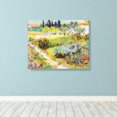 Vincent van Gogh - Garden in Arles Canvas Afdruk (Insitu (Houten vloer))
