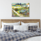 Vincent van Gogh Garden in Arles Canvas Afdruk (Insitu (Slaapkamer))