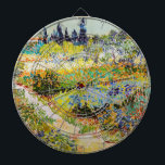 Vincent van Gogh - Garden in Arles Dartbord<br><div class="desc">Tuin in Arles / Drijvende tuin met pad / Jardin a Arles - Vincent van Gogh, 1888</div>