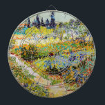 Vincent van Gogh - Garden in Arles Dartbord<br><div class="desc">Tuin in Arles / Drijvende tuin met pad / Jardin a Arles - Vincent van Gogh,  1888</div>