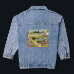 Vincent van Gogh - Garden in Arles Denim Jacket<br><div class="desc">Tuin in Arles / Drijvende tuin met pad / Jardin a Arles - Vincent van Gogh,  1888</div>