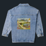 Vincent van Gogh - Garden in Arles Denim Jacket<br><div class="desc">Tuin in Arles / Drijvende tuin met pad / Jardin a Arles - Vincent van Gogh,  1888</div>
