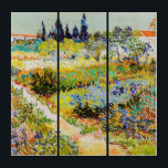 Vincent van Gogh - Garden in Arles Drieluik<br><div class="desc">Tuin in Arles / Drijvende tuin met pad / Jardin a Arles - Vincent van Gogh,  1888</div>