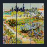 Vincent van Gogh - Garden in Arles Drieluik<br><div class="desc">Tuin in Arles / Drijvende tuin met pad / Jardin a Arles - Vincent van Gogh,  1888</div>