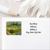 Vincent Van Gogh Garden in Arles Etiket (Insitu)