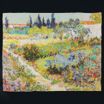 Vincent van Gogh - Garden in Arles Fleece Deken<br><div class="desc">Tuin in Arles / Drijvende tuin met pad / Jardin a Arles - Vincent van Gogh,  1888</div>