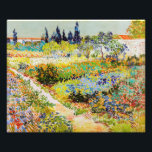 Vincent van Gogh - Garden in Arles Foto Afdruk<br><div class="desc">Tuin in Arles / Drijvende tuin met pad / Jardin a Arles - Vincent van Gogh,  1888</div>