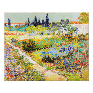 Vincent van Gogh - Garden in Arles Foto Afdruk