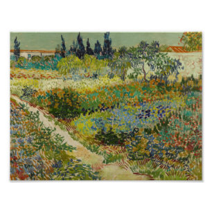 Vincent van Gogh - Garden in Arles Foto Afdruk