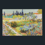Vincent van Gogh - Garden in Arles Gelamineerde Placemat<br><div class="desc">Tuin in Arles / Drijvende tuin met pad / Jardin a Arles - Vincent van Gogh,  1888</div>